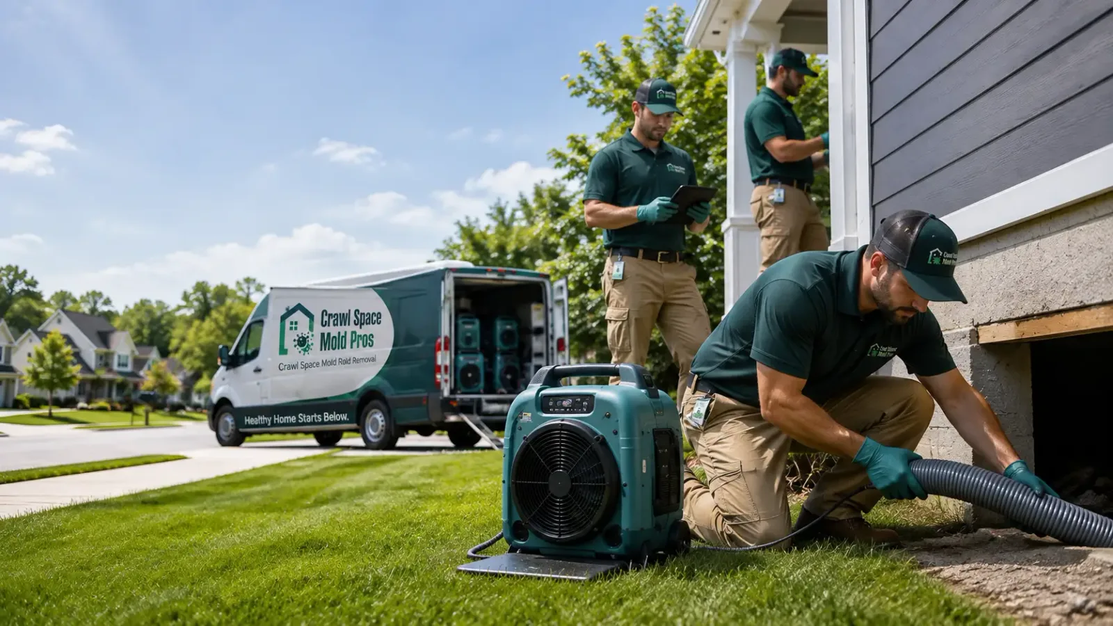 Crawl Space Mold Removal in Sublette, KS